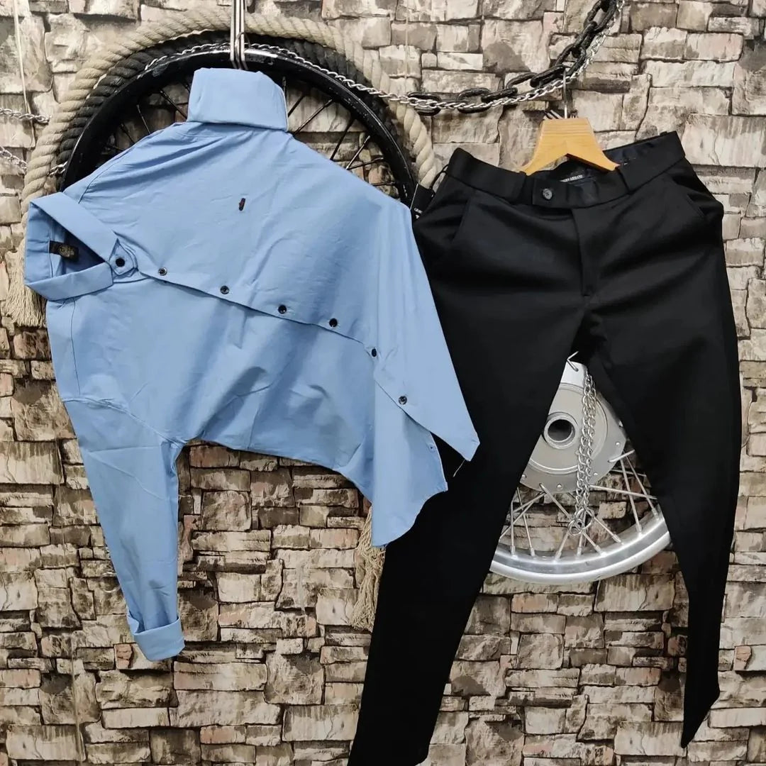 LYCRA FULL SLEEVES SHIRT AND PANT - COMBO SET